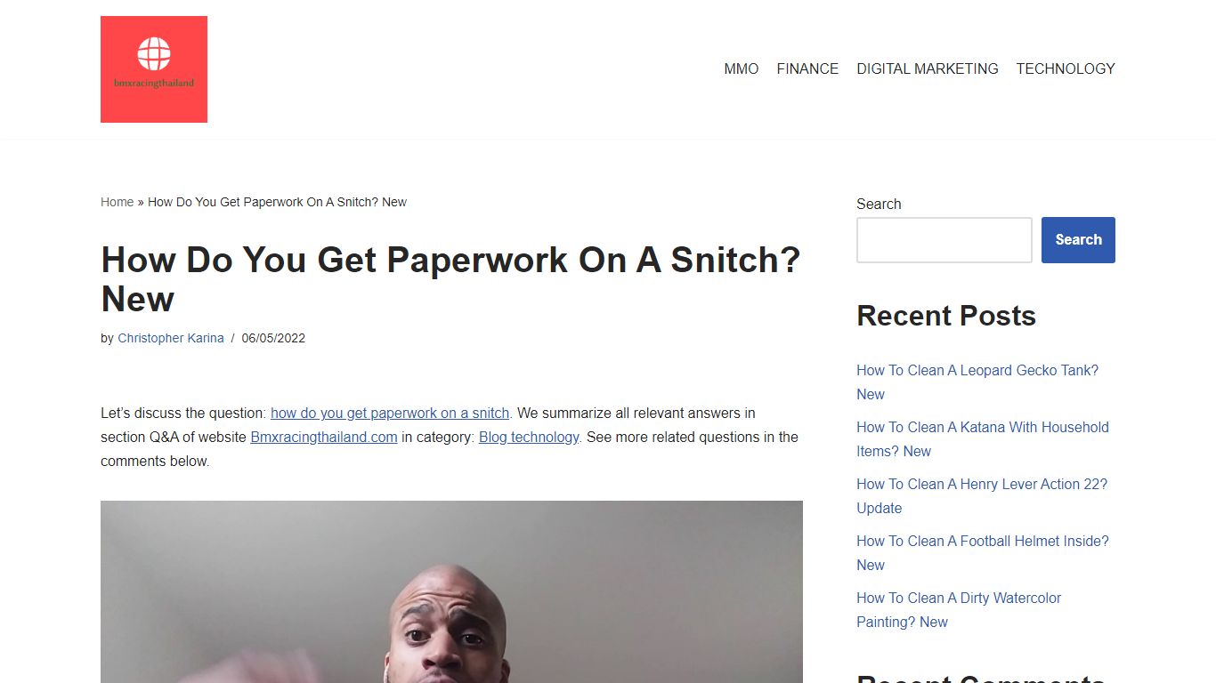 How Do You Get Paperwork On A Snitch? New